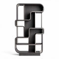 Multi-functional modern standing bookshelf in grey engineered wood 80 x 30 x 180cm